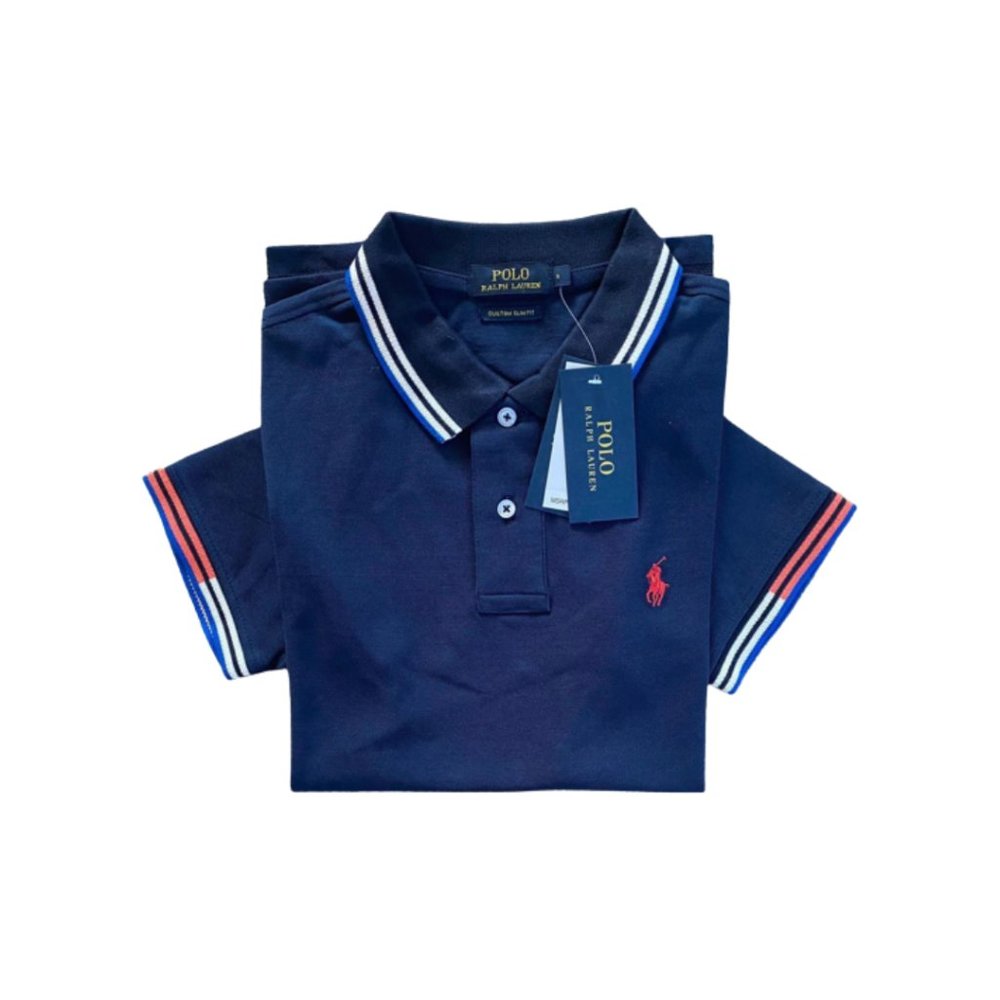 NWT Polo Ralph Lauren Mesh  Navy Polo Shirt Size Small - Picture 3 of 3